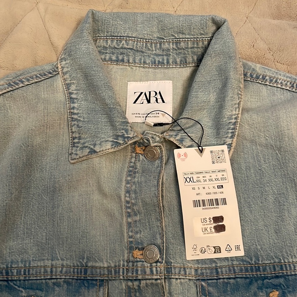 Zara denim jumpsuit